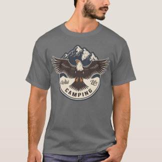 WILD LIFE CAMPING cadeau T-shirt
