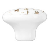 Wild Life Ceramic Door Knob Keramische Knop (Zijkant)