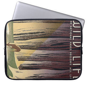 Wild Life - De nationale parken behouden het hele  Laptop Sleeve
