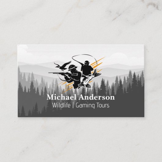 Wild Life Hunters | Bossen en bergen Visitekaartje (Voorkant)