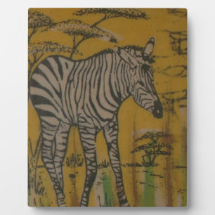 Wild Life Kenia Afrikaanse Savannah Safari Zebra   Fotoplaat