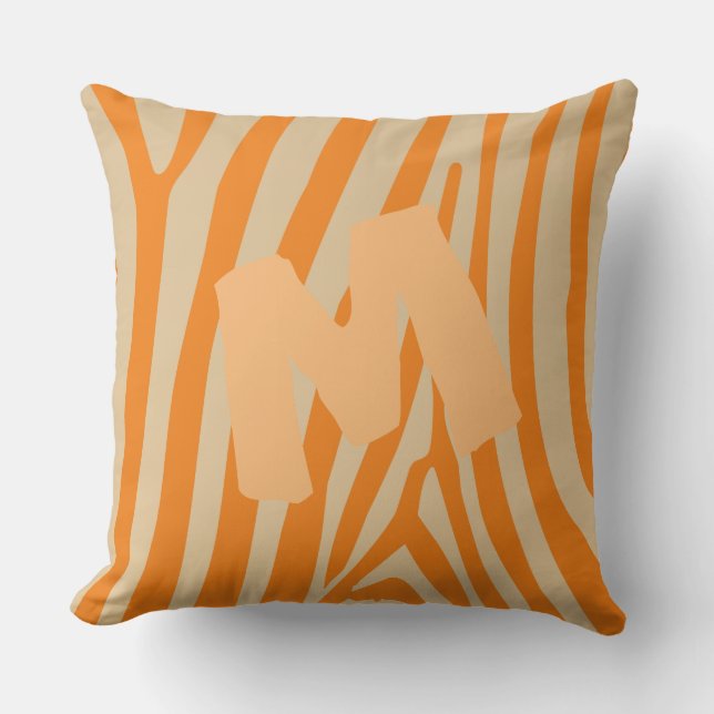 Wild Life Love Print Monogram Kussen (Voorkant)