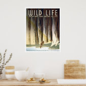 Wild Life National Park 1940 WPA Poster (Keuken)