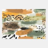 Wild Life Safari Bont Print Texturen Exotisch Oerw Inpakpapier Vel (Voorkant 2)