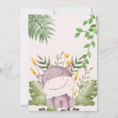 Wild life schattige uitnodigingen (Achterkant)