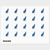 Wild Life Vierkante Sticker (Vel)