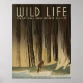 Wild Life WPA-Poster Poster (Voorkant)