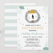 Wild Lion Baby shower uitnodiging (Voorkant / Achterkant)
