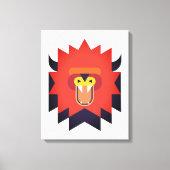 Wild Lion Cartoon Art Canvas Afdruk (Voorkant)