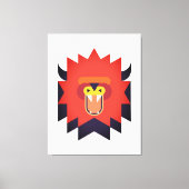 Wild Lion Cartoon Art Canvas Afdruk (Voorkant)