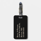 Wild Lion Custom Bagagelabel (Achterkant verticaal)