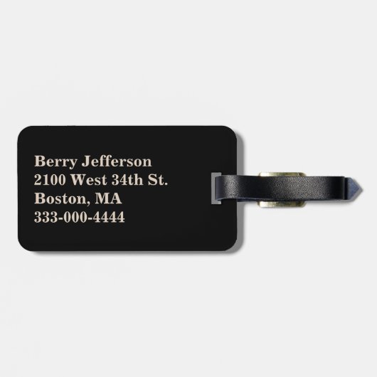 Wild Lion Custom Bagagelabel (Achterkant horizontaal)