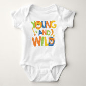 Wild Lion en Tiger Baby Sleeper Bodysuit (Voorkant)
