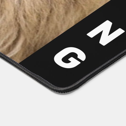 Wild Lion gepersonaliseerd Bureaumat (Hoek)