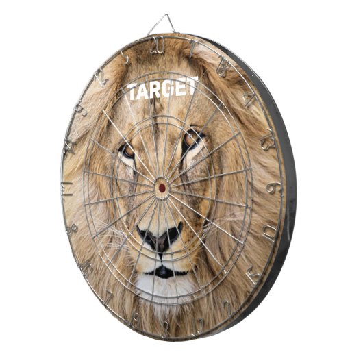Wild Lion gepersonaliseerd Dartbord (Voorkant Rechts)