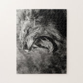 Wild Lion, Jigzaag Puzzle Legpuzzel (Verticaal)
