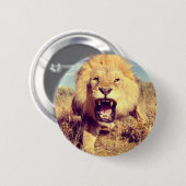 Wild Lion Ronde Button 5,7 Cm (Voorkant /achterkant)