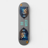 Wild Lion Skateboard | Wildlife Art Board (Voorkant)
