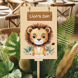 Wild Lion's Den Oerwoud Safari Tafelbord Kaart