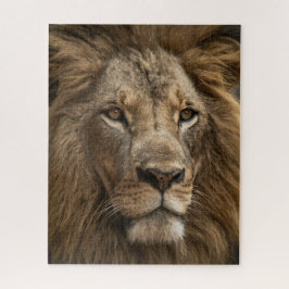 Wild Lion's Face Big Cat Wildlife Legpuzzel