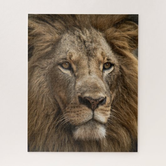 Wild Lion's Face Big Cat Wildlife Legpuzzel (Verticaal)