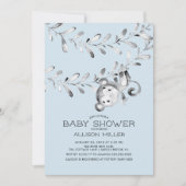 Wild Little Monkey baby shower Uitnodiging (Voorkant)