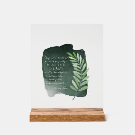 Wild Living Quote Acryl Teken Onvolmaakte Zielen Acryl Bord
