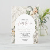 Wild Love | Boho Macrame Greenery Vrijgezellenfees Kaart (Staand voorkant)