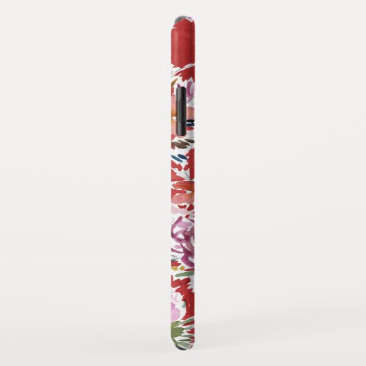 WILD LOVE Bold Red Floral Case-Mate iPhone Case (Achterkant/rechts)