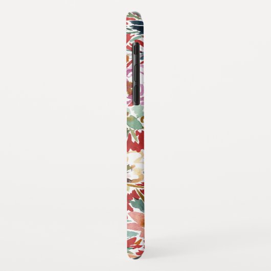 WILD LOVE Bold Red Floral Case-Mate iPhone Case (Achterkant/links)