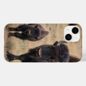 Wild Love: De bizon en haar kalf Case-Mate iPhone Case (Achterkant (horizontaal))