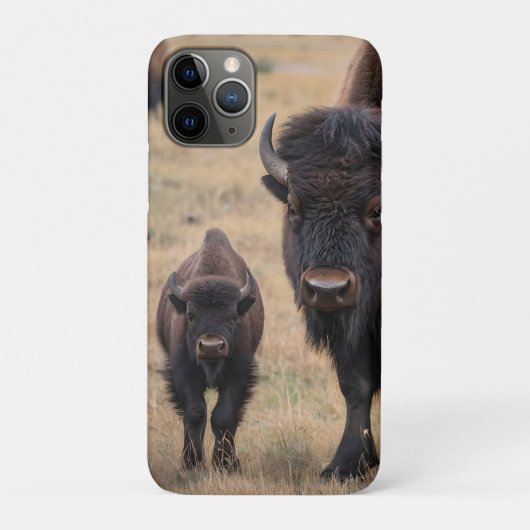 Wild Love: De bizon en haar kalf Case-Mate iPhone Case (Achterkant)