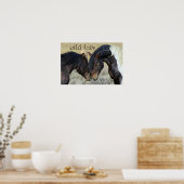 WILD LOVE HORSES POSTER (Keuken)