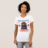 Wild Love: Speelse Baviaan Valentijn's Day Special T-shirt (Voorkant volledig)