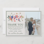 Wild Love Wildflower Boho Floral Wedding Bedankkaart (Voorkant)