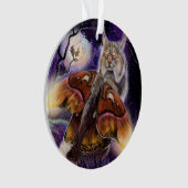 Wild Luminessense Winged Lynx Ornament (voorkant)