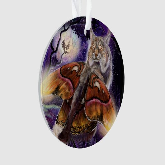 Wild Luminessense Winged Lynx Ornament (voorkant)