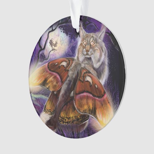 Wild Luminessense Winged Lynx Ornament (voorkant)