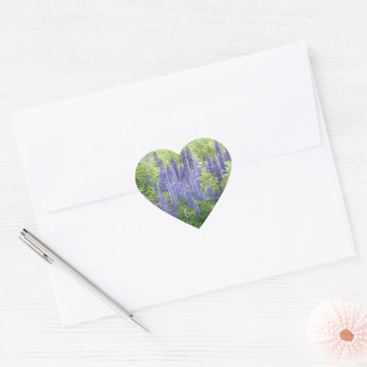 Wild Lupine Hart Sticker (Envelop)