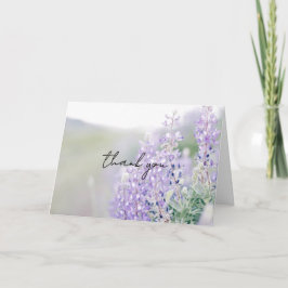 Wild Lupine Thank You Card Bedankkaart