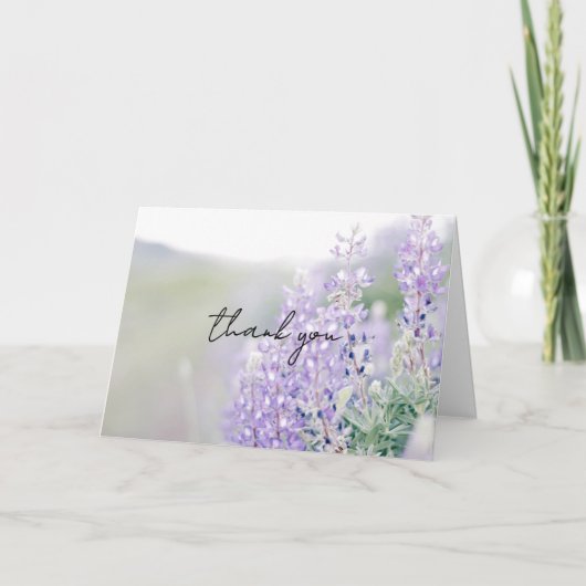 Wild Lupine Thank You Card Bedankkaart (Voorkant)