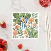 Wild Macaw Oerwoud Tropische Waterverf Servet (Insitu)