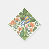 Wild Macaw Oerwoud Tropische Waterverf Servet (Hoek)