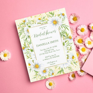 Wild madeliefje bloemen budget bruids douche uitno