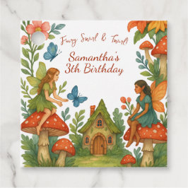 Wild Magical Fairy Garden Verjaardagsfeest - Bedankjes Labels