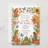 Wild Magical Fairy Garden Verjaardagsfeest - Kaart (Voorkant)