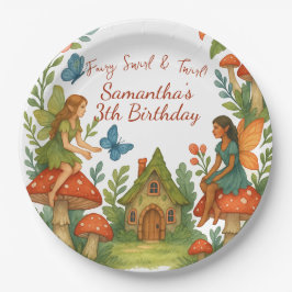 Wild Magical Fairy Garden Verjaardagsfeest - Papieren Bordje