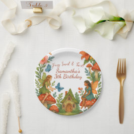 Wild Magical Fairy Garden Verjaardagsfeest - Papieren Bordje