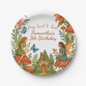 Wild Magical Fairy Garden Verjaardagsfeest - Papieren Bordje (Voorkant)