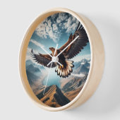 Wild Majesty Clock Elegant Eagle uurwerk (Hoek)